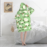 NNEOBA Cute Frog Plush Wearable Blanket Hoodie