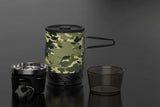 Camping Cooking System with Heat Exchanger Pot