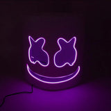Led Light Up Mask and Gloves DJ Marshmello Head Helmet Light Up Cosplay Head Cover for Men Women Music Festival Purim props