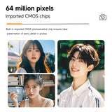 NNEOBA Retro Digital Camera Large Lens White