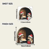 Cute Christmas Small Mouse Wall Sticker