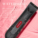 NNEOBA Womens Waterproof Intimate Hair Trimmer Body Groomer Red
