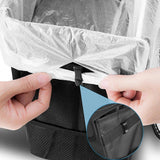 NNEOBA Waterproof Car Trash Can Organizer Portable Auto Bin Black