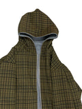 NNEOBA Reversible Plaid-Lined Oversized Hoodie