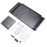 NNEOBA Adjustable Vented Laptop Stand - Foldable Desk for Office