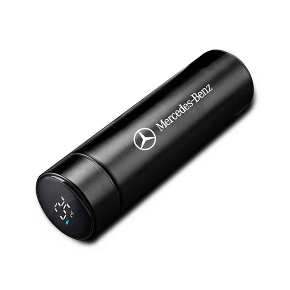 NNEOBA Smart Thermos Bottle–Temperature Display Leakproof Design 500ml Black