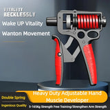 NNEOBA Adjustable Hand Grip Strengthener – 5–165KG Forearm Trainer with Steel Spring