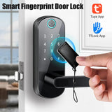 NNEOBA Smart Fingerprint Door Lock with App Control & IC Cards (Waterproof)