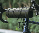 NNEOBA 2L Bicycle Handlebar Bag Tube Pannier with Shoulder Strap Green