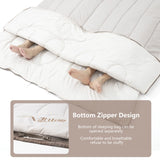 NNEOBA 2-Person Detachable Camping Sleeping Bag 2.6kg Grey