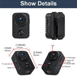 NNEOBA Mini Camera 1080P Full HD Smart WiFi Pocket Camcorder Black