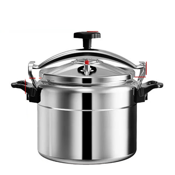 NNEOBA 7L Heavy-Duty Aluminum Pressure Cooker Explosion-Proof Design Silver