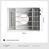 NNEOBA Windproof Furnace Plate Frame Camping Silver