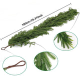 100cm Artificial Norfolk Pine Christmas Wreath Realistic Green Faux