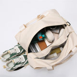 NNEOBA Lightweight Leisure Travel Bag Off White