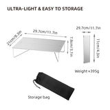 NNEOBA Ultralight Mini Outdoor Folding Table - Aluminum Alloy Camping Table