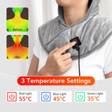 Electric Neck & Shoulder Heating Pad Wrap with Adjustable Heat Settings