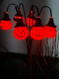 Red 1PC 6-Head Halloween Solar Pumpkin Garden Lights
