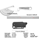 NNEOBA High-Hardness Survival Knife Silver
