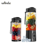 NNEOBA Portable USB Juicer Blender 700ML 6-Blade Smoothie Maker