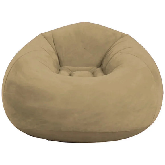 NNEOBA Khaki Inflatable Sofa - Portable Round Lazy Sofa Chair