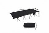 NNEOBA 210x80cm Camping Cot Portable Folding Bed Lightweight Outdoor
