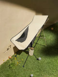 NNEOBA Camping Chair with Headrest Beige