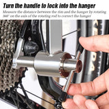 NNEOBA Bike Derailleur Hanger Alignment Gauge Tool Silver