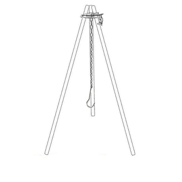 NNEOBA 1pc Camping Hanging Tripod W/ Bag Pot Rack