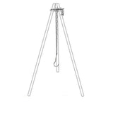 NNEOBA 1pc Camping Hanging Tripod W/ Bag Pot Rack