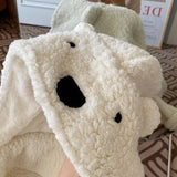 NNEOBA Kawaii Bear Hooded Wearable Blanket