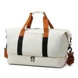 NNEOBA Lightweight Travel Gym Bag Off White