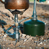 NNEOBA Camping Furnace Support Dual Stove Silver