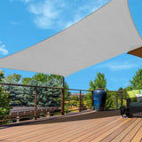 NNEOBA Waterproof Rectangle Sun Shade Sail Oxford Fabric Canopy Dark Gray