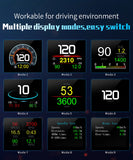 NNEOBA P10 Pro Head Up Display HUD OBD2 Digital On Board Black