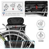 NNEOBA 20L Waterproof Bike Pannier Rack Cycling Bag Black