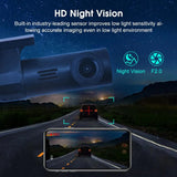 NNEOBA Smart WiFi Dash Cam 1080P HD Night Vision Car DVR Black