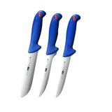 NNEOBA 3-Piece Stainless Steel Boning Knife Set Precision Kitchen Knives Blue