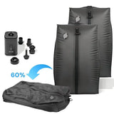 17L Travel Vacuum Storage Bags with Hand Air Pump – Reusable Compression Packing Bags