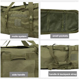 NNEOBA 106L Tactical Duffel Bag Large Capacity Travel Backpack Green