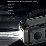 NNEOBA Solar Hand Crank Emergency Radio Grey