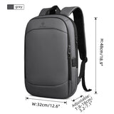 NNEOBA 17-Inch Laptop Backpack with USB Port Grey