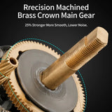 NNEOBA Fishing Reel 8kg Max Drag Right-Handed Red