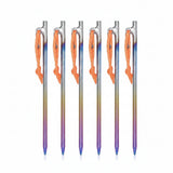 6-Piece Titanium Alloy Camping Tent Stakes Set