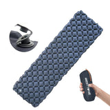 NNEOBA Ultralight Inflatable Camping Sleeping Pad Portable Air Mattress Navy Blue