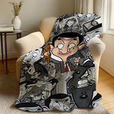 NNEOBA Comedy Character Flannel Throw Blanket