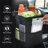 NNEOBA Waterproof Car Trash Can Organizer Portable Auto Bin Black