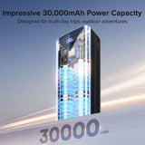 30000mAh Power Bank 22.5W with Built-In Cable & Display