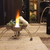 NNEOBA Windproof Camping Gas Stove with Piezo Ignition Grey