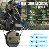 NNEOBA Bluetooth 5.1 Anti-Noise Tactical Shooting Headset
